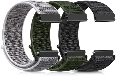 Ecogbd Nylon Ersatzarmband 16mm 18mm 19mm 20mm 22mm, Schnellverschluss Sport Arm