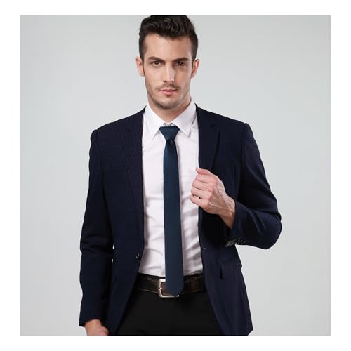 Image of Landisun Black Tie Men Women Solid Skinny Ties Slim Ties Satin Tie