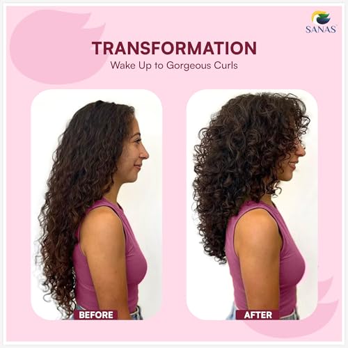 Image of Sanas Heatless Curler For Women 20Pcs Curlers Rollers For Women Heatless Curls Without Volume Rollers For Hair Styling Flexi Rods For Hair Foam Curling Tools 20Pcs