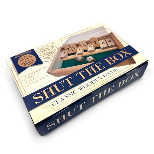 Compact travel wooden shut-the-box miniatura 4