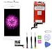 Screen Replacement Compatible with iPhone 7 Plus 5.5 Inch LCD - Compatible with iPhone 7 Plus 3D Touch Screen Display Repair Kit Assembly with Complete Repair Tools（White
