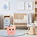 Felt Baby Basket,Pig Shaped Baby Gift Basket Nursery Organizer for Storage Infant Newborn Essentials,Foldable Bathroom and Bedroom Stuff Diaper Toys Vintage Decor with Cute Pig Design