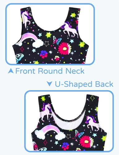 Image of Snowheart Girls Bathing Suit Toddler Swimsuit Girl Hawaiian Floral Ruffle One-Piece Breathable Swimwear 4-10T