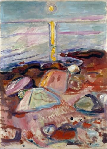 Peinture d'Edvard Munch toile murale abstraite clair de lune affiche impression prints 60x90