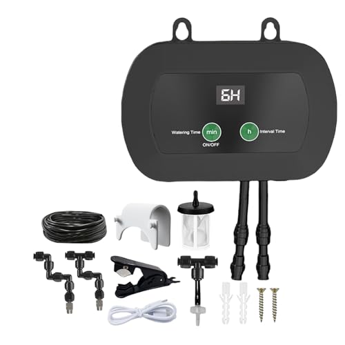 Humidificateur pour Reptiles - Humidificateur Automatique pour Reptiles avec Minuterie Intégrée - Buses de Brumisation Réglables 360° pour Lézards,...