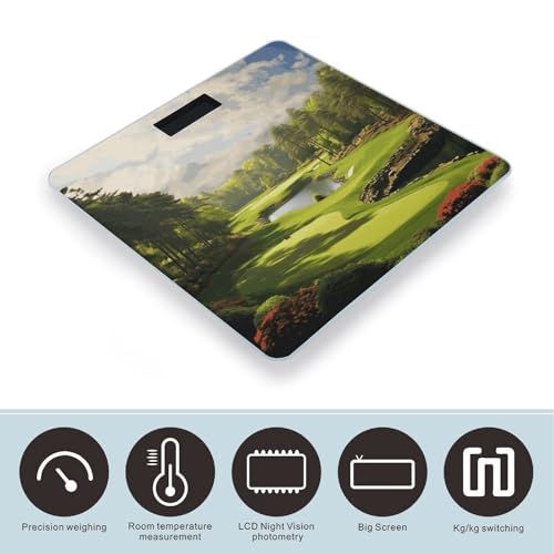 Báscula digital de baño Golf Court con plataforma amplia miniatura 3
