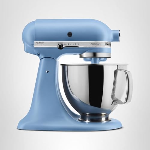 KitchenAid Artisan Series 5 Quart Tilt Head Stand Mixer with Pouring Shield KSM150PS, Blue Velvet - 4