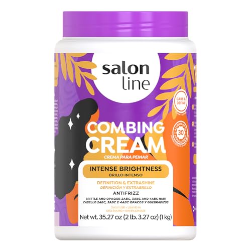 Linha Tratamento (Crema para Pentear) Salon Line – Brilho Maximo 1000 Gr – (tratamiento de línea de salón (crema de peinado) Collection – Máximo brillo neto 35.27 oz)