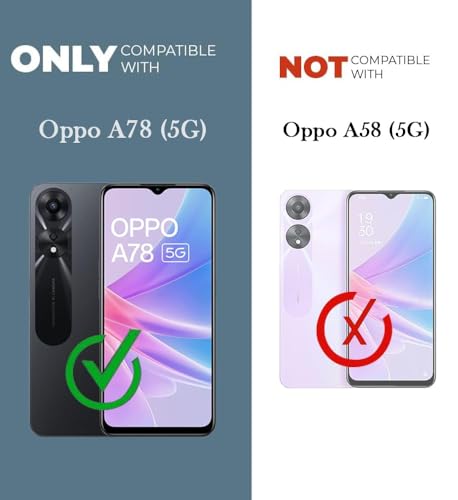 Image of Jkobi Lifetime Anti-Yellow Clear Back Cover Case for Oppo A78 5G (Sleek Hard Crystal | Shockproof and Camera Protection)