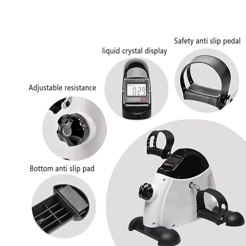 Mini bicicleta pedal para ejercicio con pantalla LCD miniatura 4