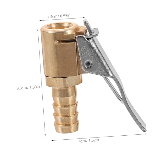 PRETYZOOM Tire Air Chuck with Locking Clip Durable Inflator Chuck for Easy Tire Inflation No Air Leakage Portable Design for Car Maintenance