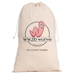 Red Wigglers Composting Worms – 1/2lb (500 Count) Red Worms for Composting Bin, Red Wiggler Worms for Plants or Gardening, Red Compost Worms for Soil Fertility & Worm Farm, Easy to Manage