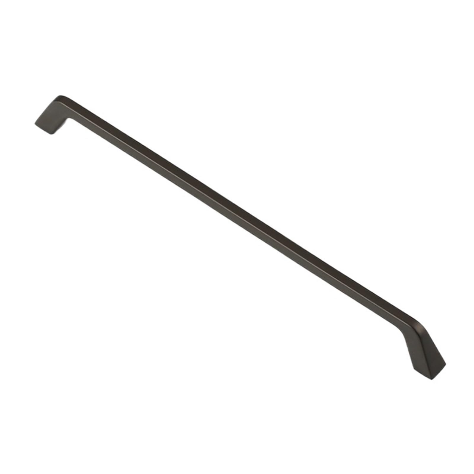 Poignée de porte d'armoire noire 256mm bouton meuble zinc massif