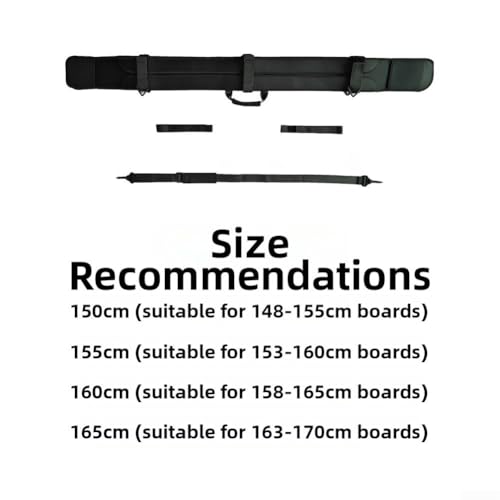 Bolsa de esquí para 2 esquís impermeable de 170 cm con asas ajustables 2