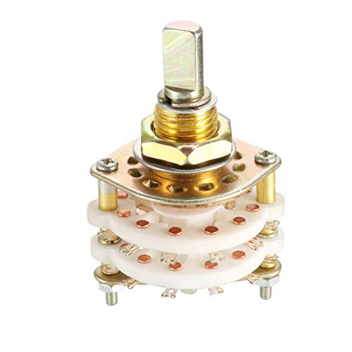 Commutateur rotatif 2P11T uxcell sélecteur 2 pôles à 2 ponts