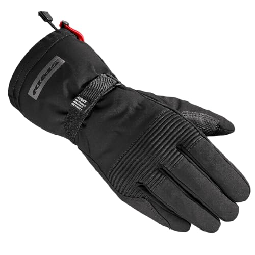 SPIDI, WINTERTOURER-KP, Guanto Moto da Uomo Invernale, Colore Nero, Impermeabile, Traspirante e Antivento, Ideale per le Basse Temperature, Compatibile con Schermi Touchscreen