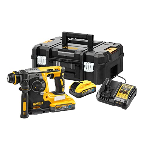 DeWALT Akku-Kombihammer DCH273H2T-QW 18V 5Ah, Bohrhammer, Meißelhammer, SDS-Plus, inkl. Powerstack-Akku