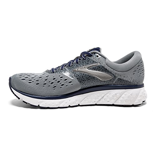 Brooks Mens Glycerin 16 Running Shoe - Grey/Navy/Black - D - 11.0