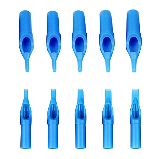 Vococal - Tatuaje de Punta,100 x Desechable Set de Tubos de Agujas de Tatuaje para Agujas Tatuaje con Tamaño de 3RT / 5RT / 7RT / 9RT / 11RT / 5FT / 7FT / 9FT / 11FT / 13FT (10 Piezas/Tamaño)