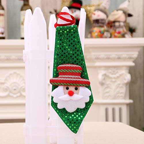 KESYOO 3 Pcs Gravatas de Natal Gravatas de Lantejoulas Infantis Papai Noel Boneco de Neve Gravatas d