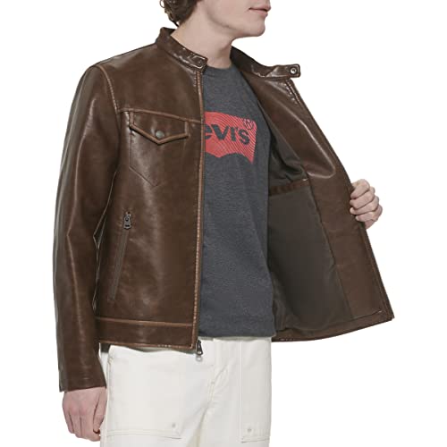 Image of Levi's Men's Faux Leather Racer Jacket