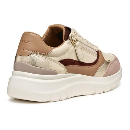 Geox Femme D Plummery Basket, Beige, 36 EU
