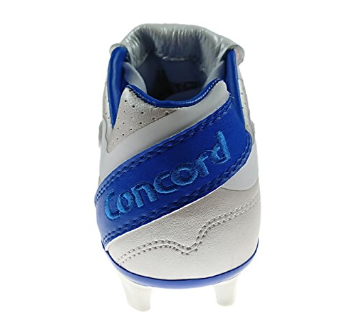 Authentic Concord Soccer Cleats Style S160XA Silver/Blue Firm Ground4