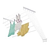 Melhor Varal de Roupas de 2025: Guia de Compra Completo 4 VARAL DE PAREDE/TETO PRÁTICO – AÇO – BRANCO – 1,00M