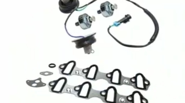 Image of MS98016T Knock Sensor Harness Intake Manifold Gasket Kit Compatible with Cadillac Escalade Base 2002-2006, for Chevy Avalanche 1500 Base 2002-2005, Silverado 1500 SS 2003-2006 KS116