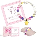 BOYATONG Einschulung Geschenk Mädchen, Armband Schulkind Schutzengel Schulanfang Mädchen, Schulkind Einschulungsgeschenke mit Grußkarte