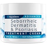 Roycederm Seborrheic Dermatitis Cream, Scalp Treatment for Psoriasis, Folliculitis, Dry Scalp, Dandruff, Anti-Itch Cream for Soothing Relief