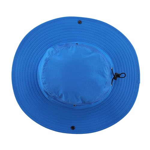 Image of Home Prefer UPF50+ Mens Sun Hat Wide Brim Womens UV Protection Beach Bucket Hat for Fishing Hiking Snap Up Cowboy Hat