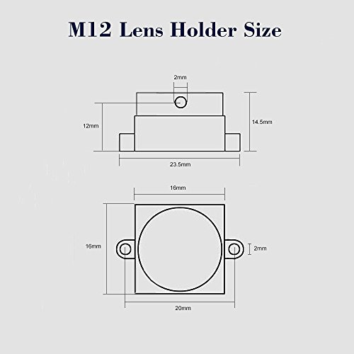 DECDEAL Mistos 4 pcs M12 MTV & 4 pcs CS Metal Lens Montar Câmera de Segurança CCTV M12 / CS Suporte