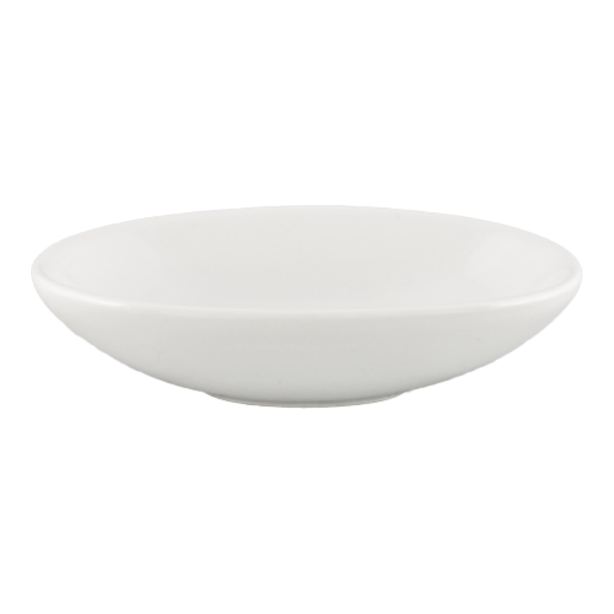 Ventana Oval Bowl by Vertex China – 0.5 gallons, Porcelain, Porcelain White, Pack of 12, Model AV-B21