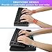 Computer Keyboard Stand with Wrist Rest, Ergonomic Tilted Keyboard Holder - Keyboard Riser with Wrist Pad - Keyboard Tray Support for Office Home - Black