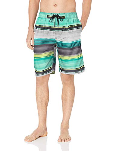 Image of Kanu Surf Men's Big Viper Extended Size Stripe Swim Trunk