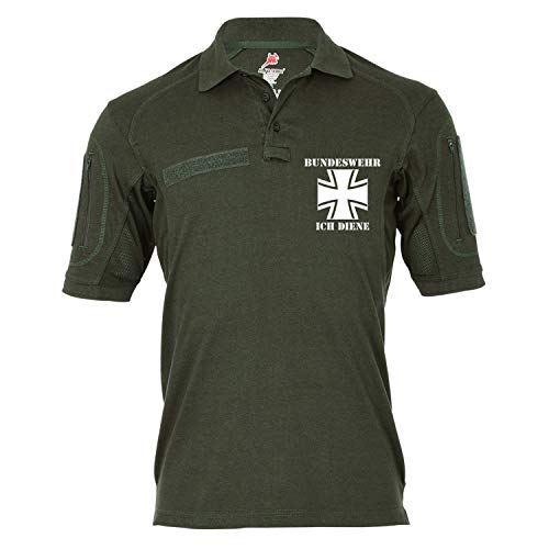 Polo tactique militaire d'extérieur Bundeswehr vert pour randonnée M