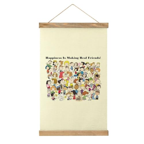 スヌーピー 掛け軸 タペストリー 壁掛けポスター 壁掛け絵画 アートフレーム 壁掛け ポスター THEBEASTPIE 絵画 フレーム オフィス キャンバス リビング インテリア 飾り 壁飾り 収納しやすい おしゃれ アニメ 33.5x52cm