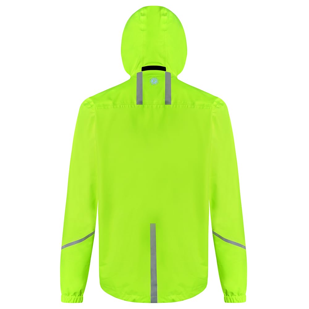 time to run wasserdichte Laufjacke Mit Taschen für Herren - Leichte Winddichte Atmungsaktiv - Ideal für Übung und Jogging