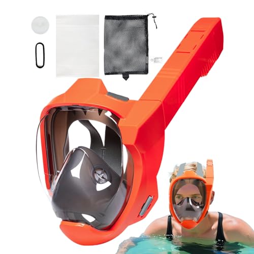Equipo de Snorkel para Adultos,Máscara de Buceo con Visión Panorámica - Visión Panorámica 180° Anti Vaho Cómodo para Nadar Y Bucear