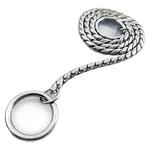 Dog P Snake Chain Chrome Plated Metal Dog Training Choke/Collar-Fully Guaranteed Against Rust Tarnish or Breakage-Recommended for Professional Training (Sliver, 4mm * 24