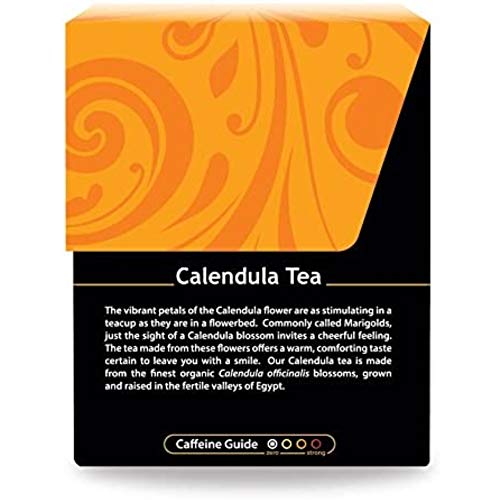 Buddha Teas - Organic Calendula Flower Tea - Herbal Tea - For Health & Wellbeing - Supports Immune & Digestive Health - Clean Ingredients - Caffeine Free - OU Kosher - 18 Tea Bags (Pack of 1)