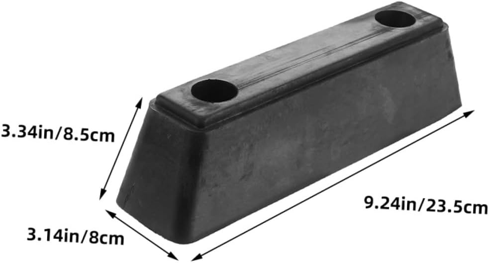 OUNONA Heavy Duty Trailer Ramp Bumper Protector Rubber Door Stopper for Trucks Rvs Collision Absorption Cushion Professional Appearance Damage Prevention