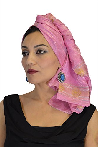 Moroccan Shoulder Shawl Breathable Cotton Head Scarf Silky Soft Exquisite Wrap Pink2