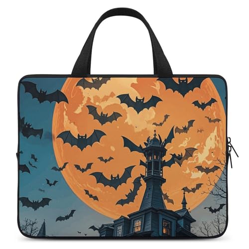 Sacoche ordinateur Halloween chauve-souris pour le bureau