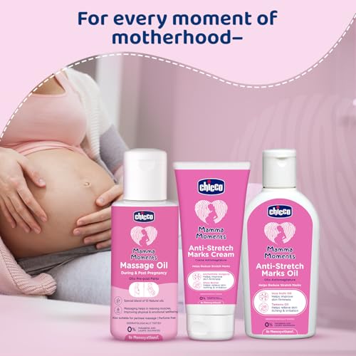 Image of Chicco Mamma Moments Anti-Stretch Marks Cream 75g | Helps Reduce Stretch Marks | Improve Skin Firmness | No Phenoxyethanol | Dermatologically Tested