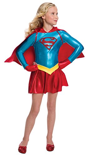 Rubie's Costume Girls DC Comics Supergirl Dress Costume, Medium, Multicolor