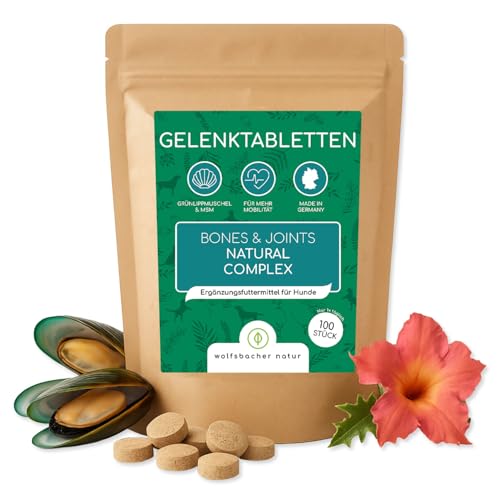 Wolfsbacher Gelenktabletten für Hunde mit Grünlippmuschel | 100 Stück - Made in Germany |...