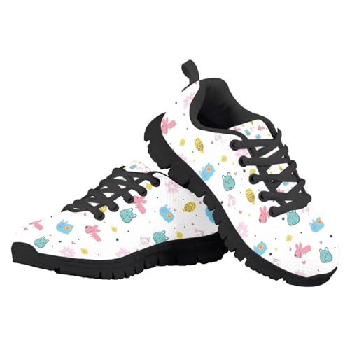 Xoenoiee Outdoor Sport Shoes for Girls Boys Lace up Running Shoes Sneaker Kids Lightweight Trainers4