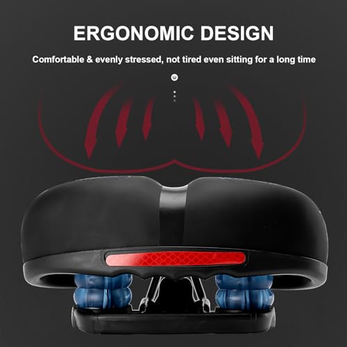 Image of ROCKBROS Bike Seat Cushion Soft Wide Bicycle Seat for Peloton, Road